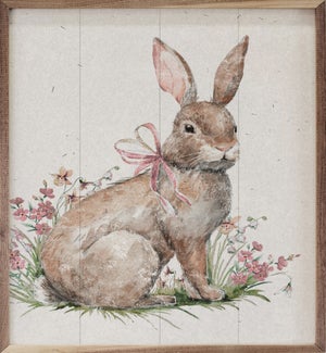 Bunny In Pink Flowers